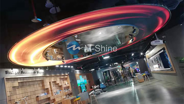 P2環(huán)形LED顯示屏，大眾4S店，中國